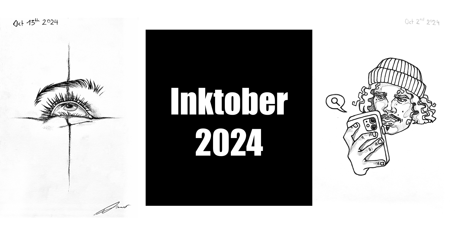 Zwei Inktober-Zeichnungen